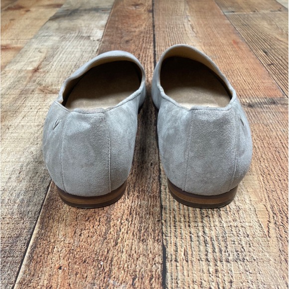 Vionic Willa Taupe Suede Slip On Loafers Womens 10 Wide Almond Toe Flat Shoes - Picture 5 of 7